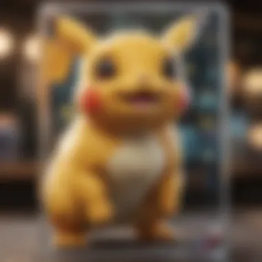 Rare Pokémon Card Illustration A close-up of a rare Pokémon card showcasing its unique artwork and features