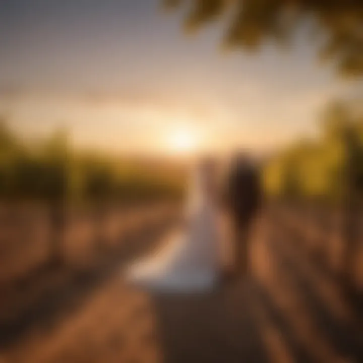 Vineyard Sunset Romance