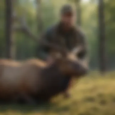Efficient Field Dressing of Elk Expertly field dressed elk by a hunter