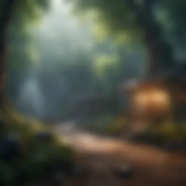 Mystical Adventure Game Scene Mystical Adventure Game Scene