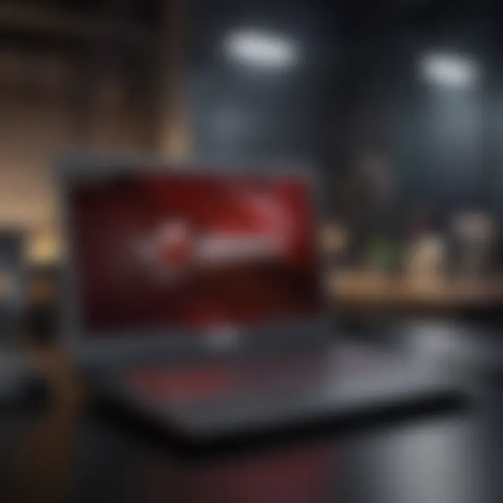 Affordable ASUS ROG gaming laptop showcasing sleek design and performance features.