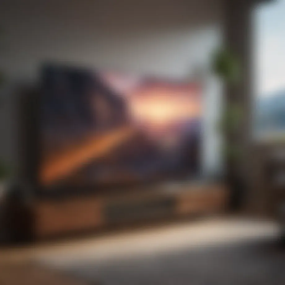 Sleek modern 65-inch TV