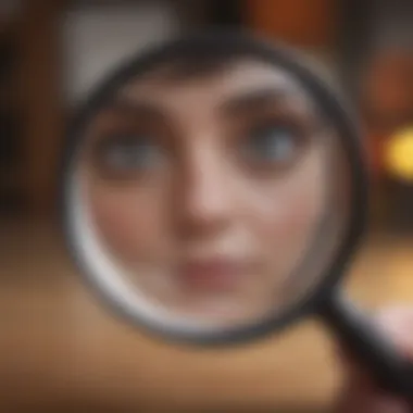 Insightful Analysis: Magnifying Crunchyroll Benefits Illustration of a magnifying glass analyzing benefits of Crunchyroll access