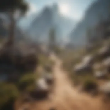 Terrain Trials Virtual survival world with challenging terrains and obstacles