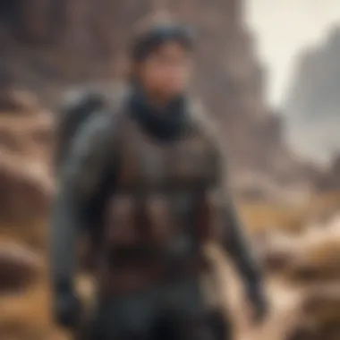 Post-Apocalyptic Adventure Survival game character navigating through a post-apocalyptic landscape