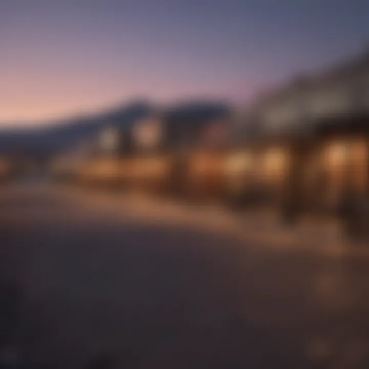 Desolate Wild West town at dusk