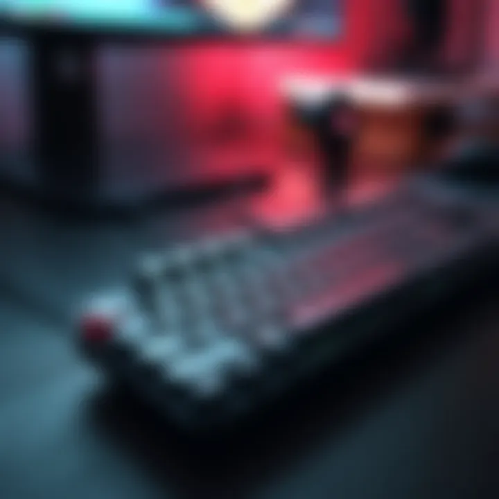 Minimalistic Logitech Keyboard Design A sleek Logitech keyboard with minimalistic design