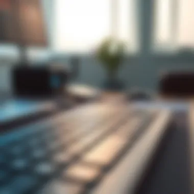 Portability of Logitech Wireless Keyboard A Logitech wireless keyboard showcasing portability and convenience