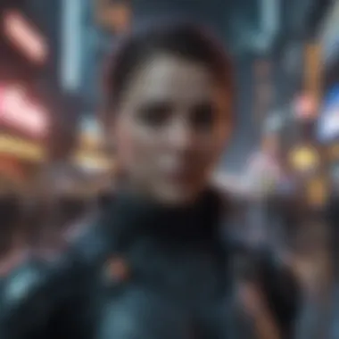 Immersive Cyberpunk Gameplay Screenshot of a popular cyberpunk game with rich visuals