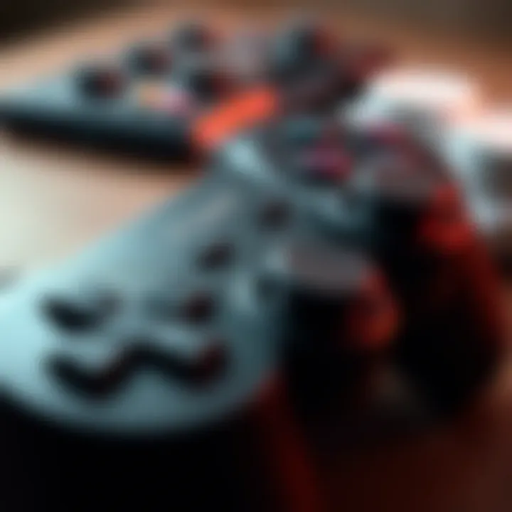 Close-up of DualShock 3 controller showcasing buttons and design