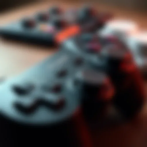 Detailed View of DualShock 3 Controller Close-up of DualShock 3 controller showcasing buttons and design