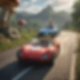 Mario and Luigi in a high-speed race