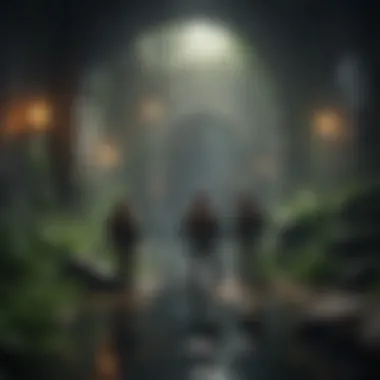 Luigi and Mario exploring a mysterious dungeon