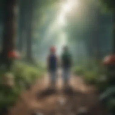 Mario and Luigi embarking on a thrilling adventure