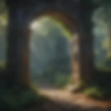 Visual Elements of Narrative Depth Visual elements showcasing the narrative depth of 'Enchanted Portals'