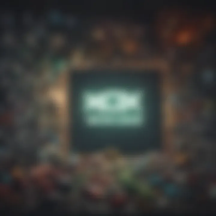 Artistic depiction of diverse game genres on Xbox One