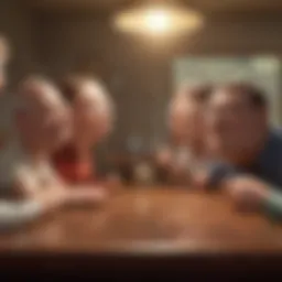 Animated characters engaged in a heated debate