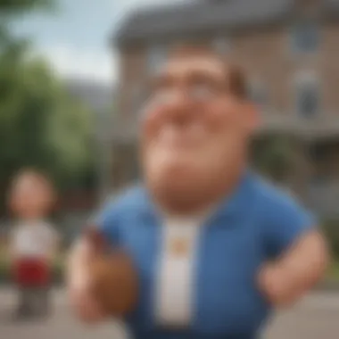 Satirical Societal Commentary Satirical depiction of societal norms through animation