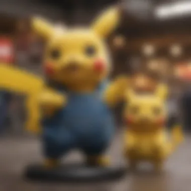 Pikachu Dolls Displayed at Gaming Convention