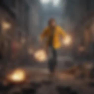 Competitive Spirit in Free Fire A competitive gameplay moment with players engaging in battle
