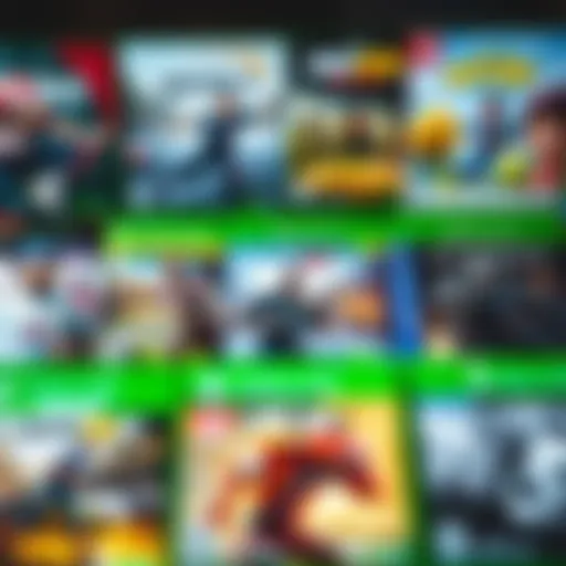 Diverse Xbox One Game Genres A collection of Xbox One game covers showcasing diversity in genres