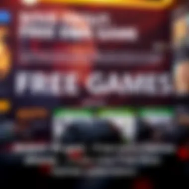Promotional Offers for Free Games A promotional banner highlighting free game offerings and subscription benefits