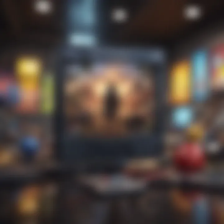 A vibrant display of the diverse genres of free games offered on the PlayStation Store