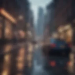 An open-world game environment with vibrant city streets