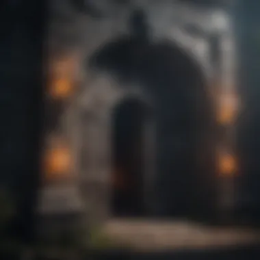 Gateway to Darkness Mysterious dungeon entrance with ominous aura