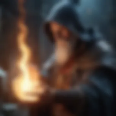Arcane Wizardry Unleashed Mystical sorcerer casting powerful spells