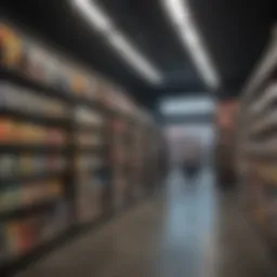 GameStop store showcasing Pokémon card displays