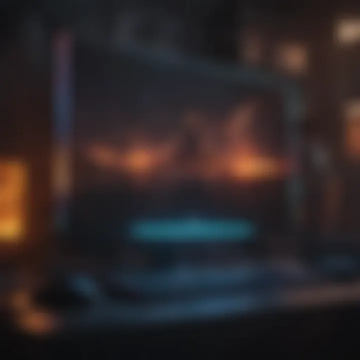 RGB Lighting Effects Enhancing Gaming Setup