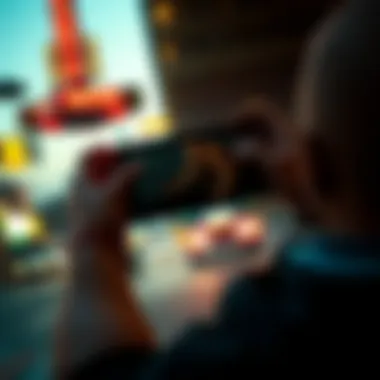 Showcasing the graphics of GTA V in handheld mode