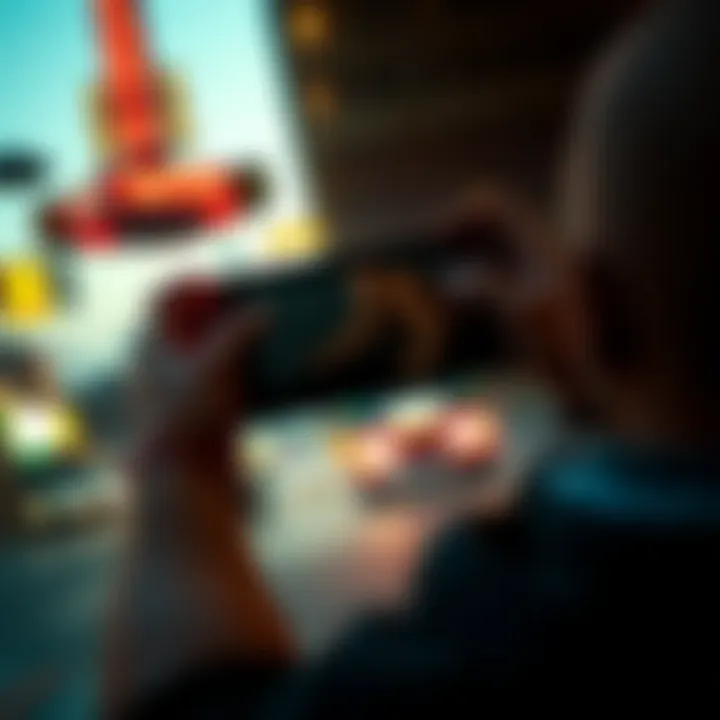 Showcasing the graphics of GTA V in handheld mode