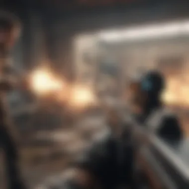 A captivating snapshot of a thrilling gun game interface showcasing intense action