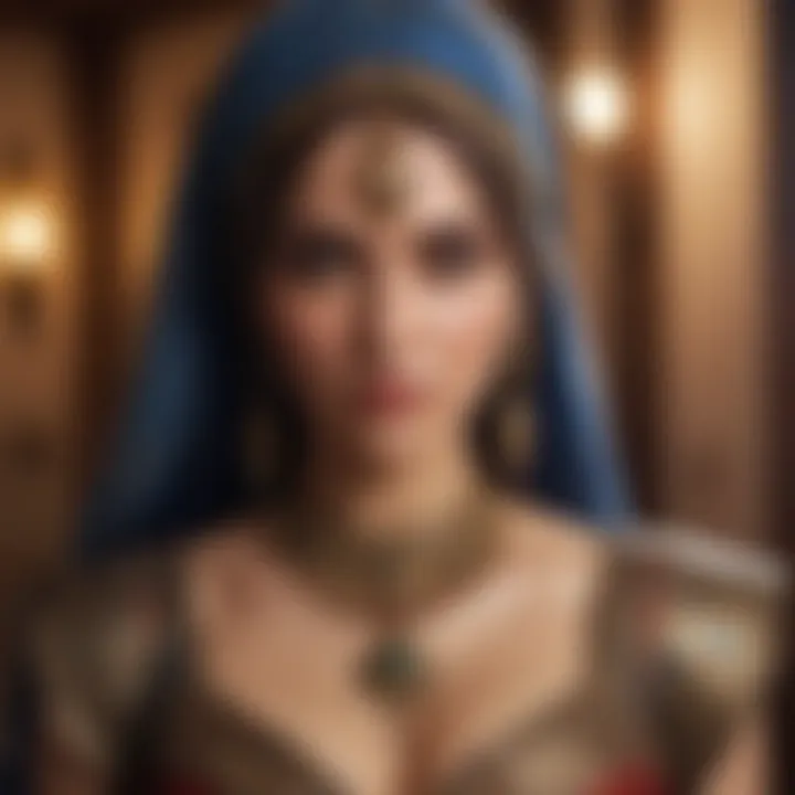 An artistic depiction of diverse character archetypes found in harem games