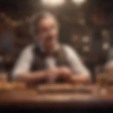 A whimsical moment from a witty comedy show