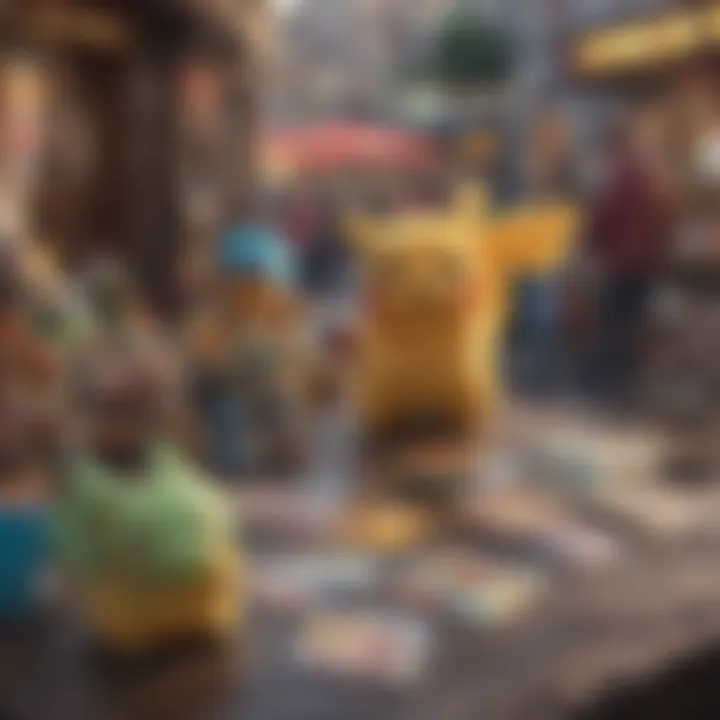 A community event showcasing Pokémon card trading