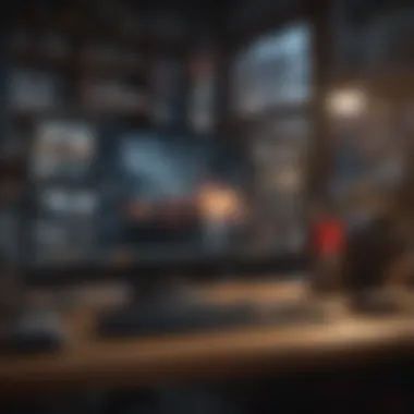 Detailed look at MrBeast's software dashboard used for efficiently managing content creation.