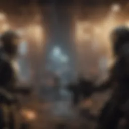 Dynamic game interface showcasing multiplayer action