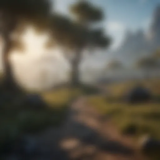 Mystical landscape of Tamriel