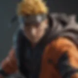 A vibrant illustration of Naruto's iconic jutsu in action, showcasing his determination and spirit.