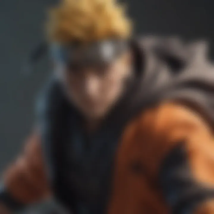 A vibrant illustration of Naruto's iconic jutsu in action, showcasing his determination and spirit.