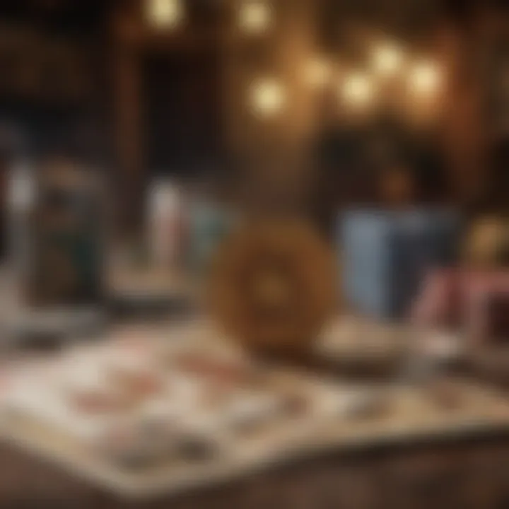 An overview of different genres in online card games displayed creatively