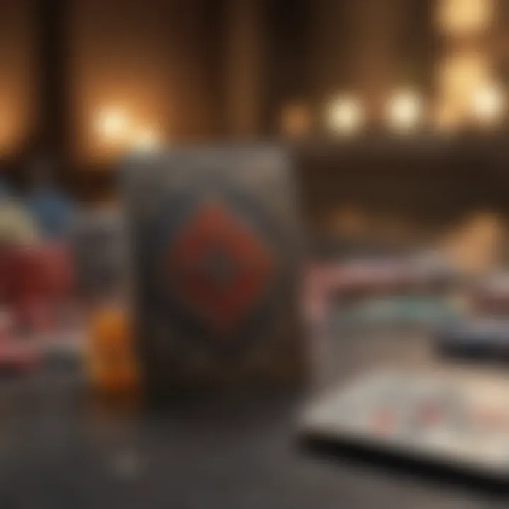 Streaming platform showcasing online card games with an interactive audience