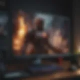 High refresh rate monitor showcasing vibrant graphics
