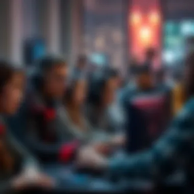 A diverse community of players collaborating in an online game