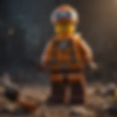 A dynamic character design from a Lego game, illustrating unique gameplay mechanics.
