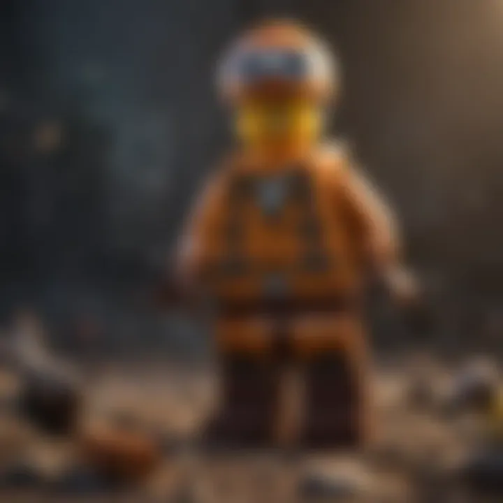 A dynamic character design from a Lego game, illustrating unique gameplay mechanics.