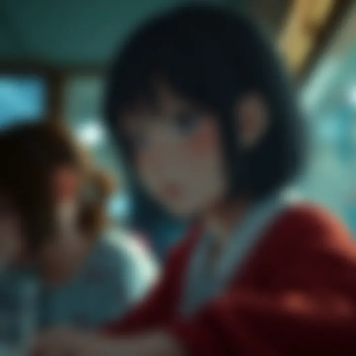 An artistic representation of the emotional depth present in selected anime films.